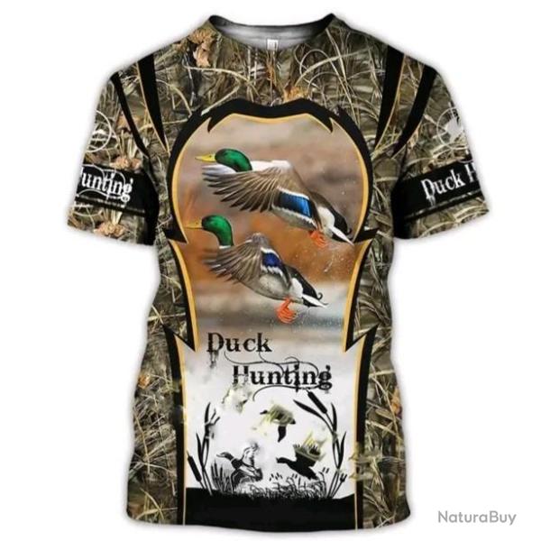 !!! SUPER PROMO !!! Tee-shirt r�aliste chasse. Canard    taille de S � 6XL n�18