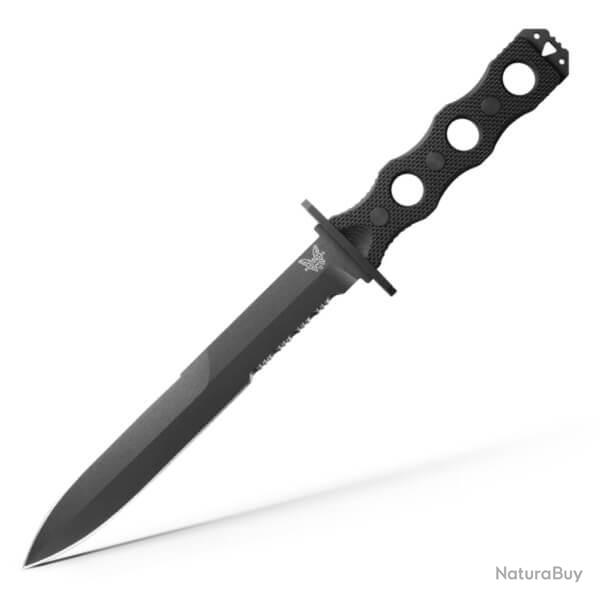 Couteau fixe tactique Benchmade SCOP black mixte
