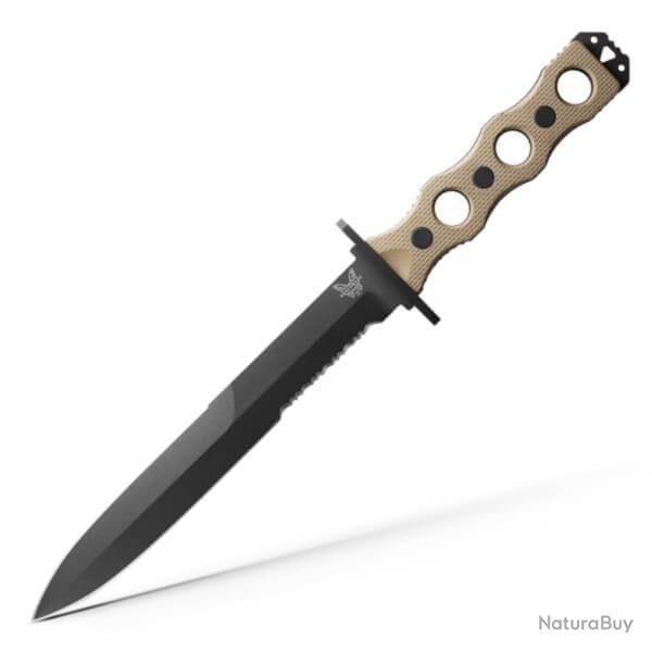 Couteau fixe tactique Benchmade SCOP d�sert mixte