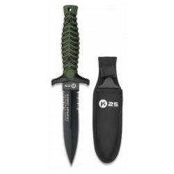 Couteau de botte K25-&Eacute;tui vert-Lame 12.5
