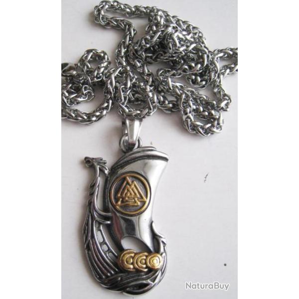 PENDENTIF BATEAU DRAKKAR VIKING - Ref.129