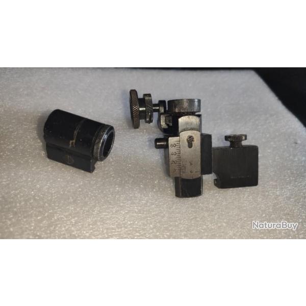 Dioptre et guidon sous tunnel parker Hale gaucher PH25E L pour carabine BSA internationale mk2/3/4/5