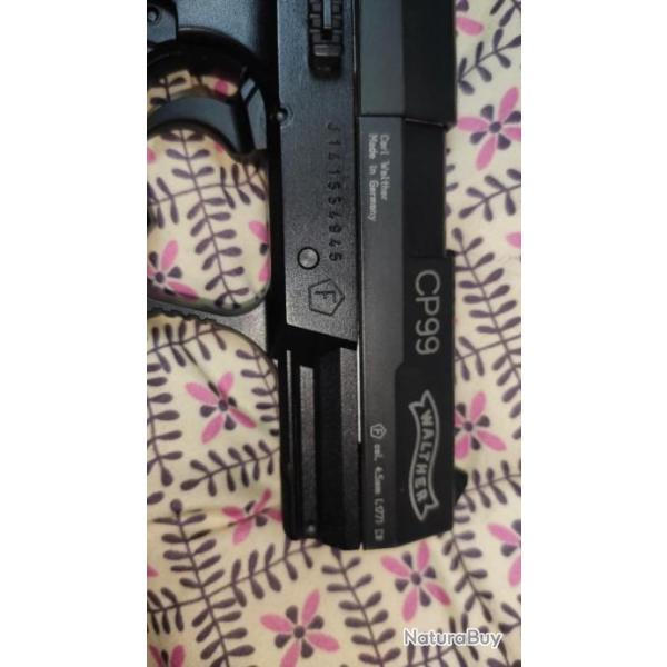 Cp99 co2 4,5 mm culasse m�tal blowback