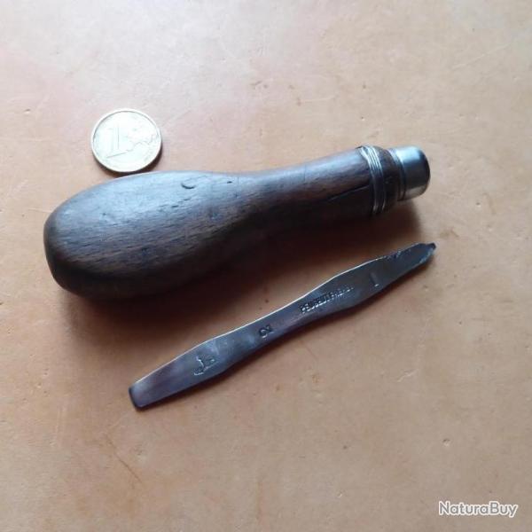 Ancientournevis  pour d�montage  arme  PEUGEOT FRERE MANCHE BOIS panne de de 2,5 mm et  7 mm