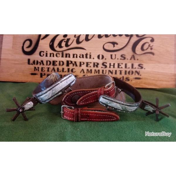 �perons mexicain avec straps en cuir