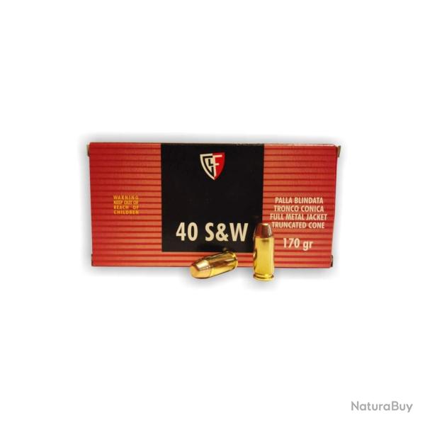 2X50 MUNITIONS FIOCCHI CAL 40 S&W 170GR FMJTC CART FIOCCHI C/40 SW FMJTC 170 GR