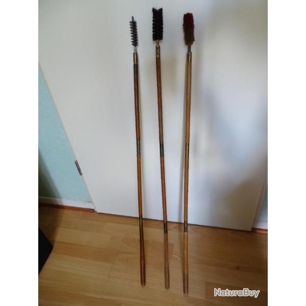 Baguettes de nettoyage pour fusil calibre 12 ou 16 (les 3)