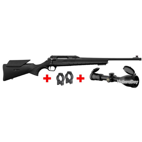 Pack Carabine Monza calobre .308 Win + lunette d'aff�t 3-12x56 + colliers de montage + fourreau