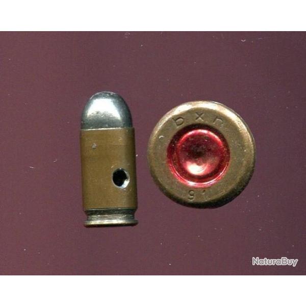 9 x 18 Makarov - Tchcoslovaquie - marquage : bxn 91 - tui acier cuivr - balle fer frit monobloc