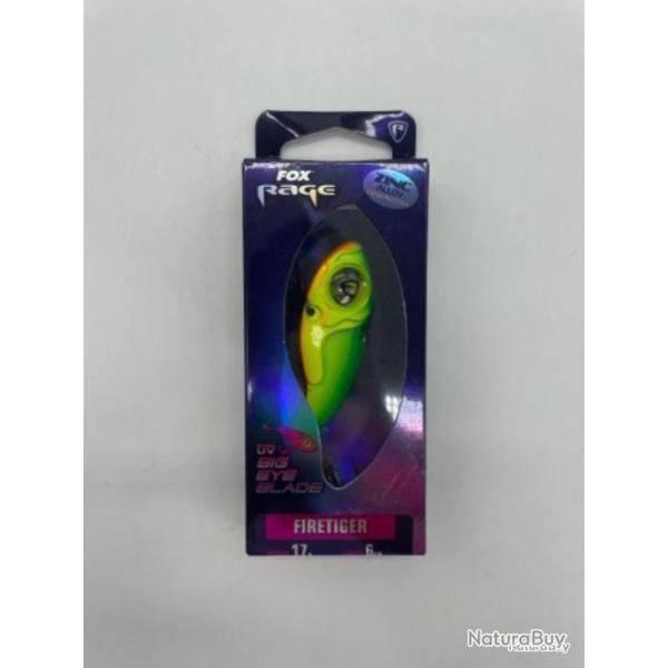 Leurre Fox rage Big eye blade firetiger 6 cm