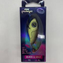 Leurre Fox rage Big eye blade black and gold 6 cm