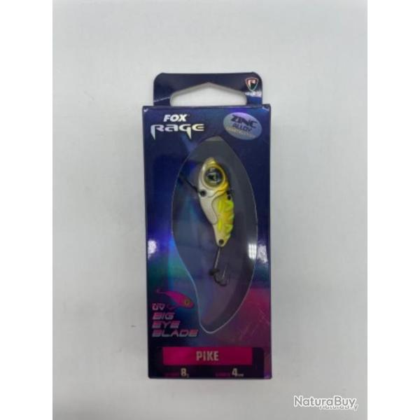 Leurre dur Fox rage big eye blade 4 cm black and gold