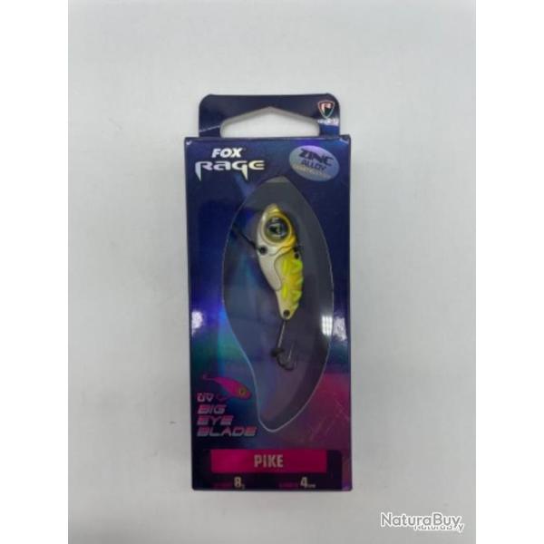 Leurre dur Fox rage big eye blade 4 cm black and gold
