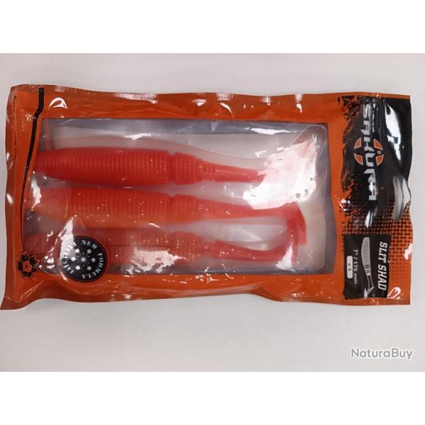 !! Leurre SAKURA SLIT SHAD 7" !! COLORIS : FIRE CHART