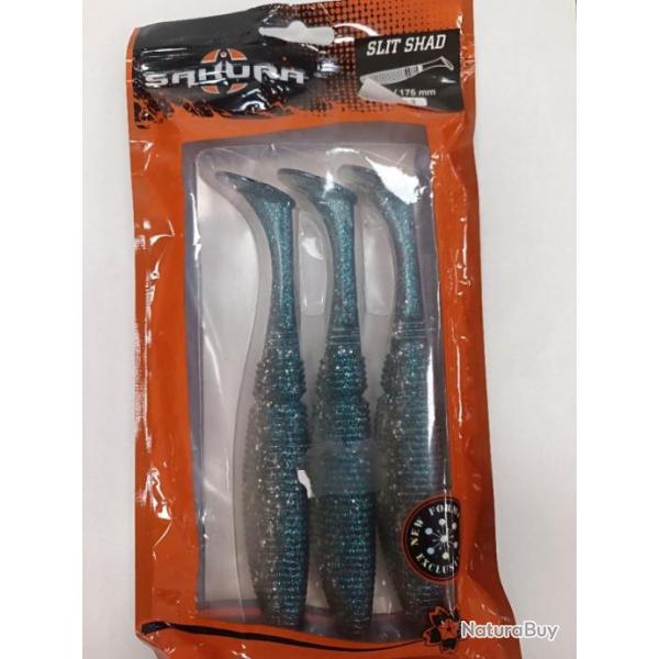 !! Leurre SAKURA SLIT SHAD 7" !! COLORIS : HASU