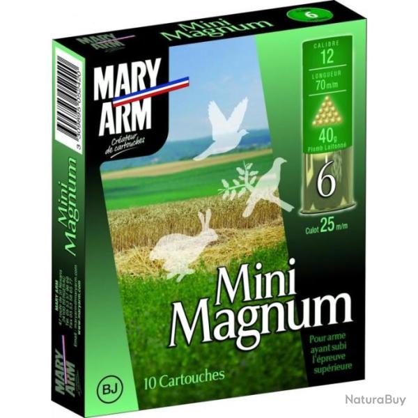 Cartouches Mary Arm Mini Magnum 40 BJ - Cal. 12 x10 boites