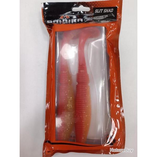 !! Leurre SAKURA SLIT SHAD 8" !! COLORIS : FIRE CHART