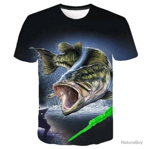 !!! SUPER PROMO !!! Tee-shirt r�aliste p�che taille de S � 5XL n�29