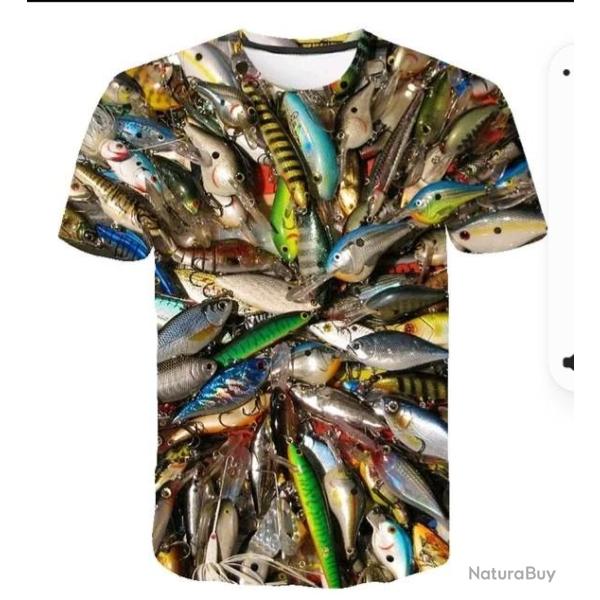 !!! SUPER PROMO !!! Tee-shirt r�aliste p�che taille de S � 5XL n�34