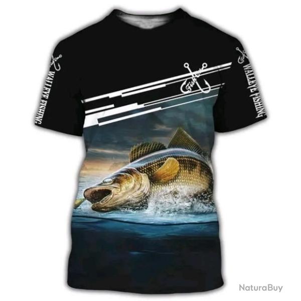 !!! SUPER PROMO !!! Tee-shirt r�aliste p�che taille de S � 5XL n�36