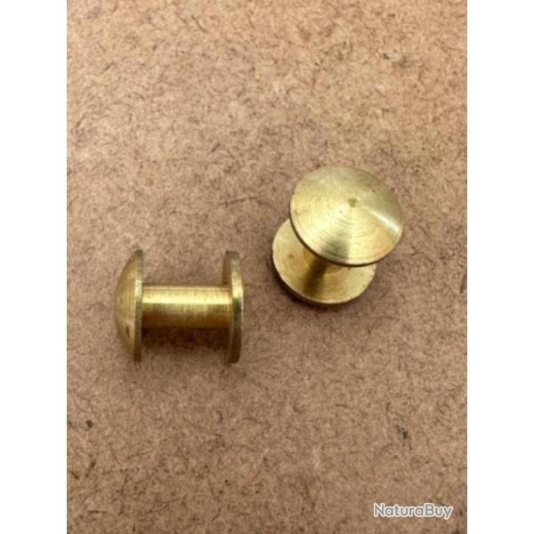 boutons de bretelle laiton (par 2)