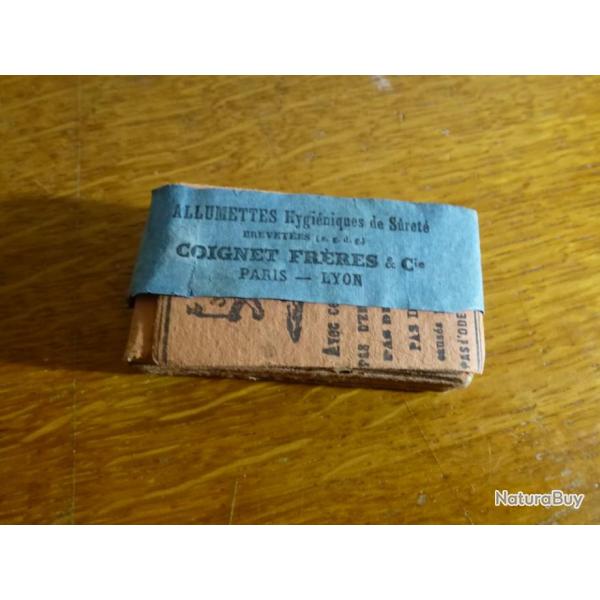 PREMIER MODELE DE BOITE ET D ALLUMETTES 1843