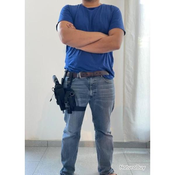 Ensemble de port tactique de hanche pour arme  poudre noire ( remington 1858 shriff)