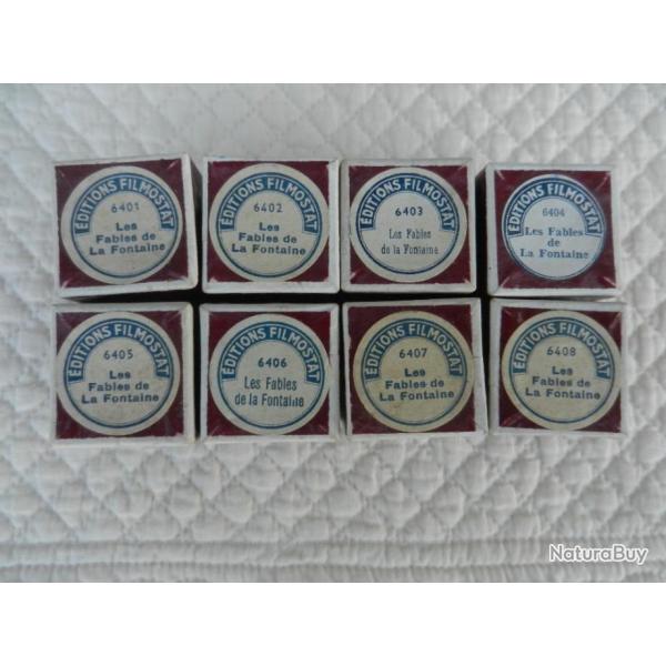 lot d'anciens films 35m/m Optimax Les fables de Lafontaine