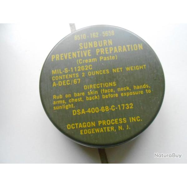 1 boite CREME SOLAIRE  (N)   post ww2  usa