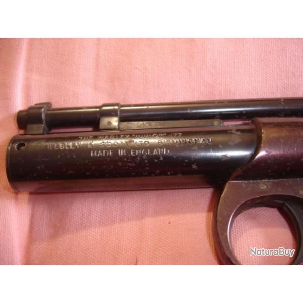 PISTOLET A PLOMB WEBLEY "JUNIOR " 177