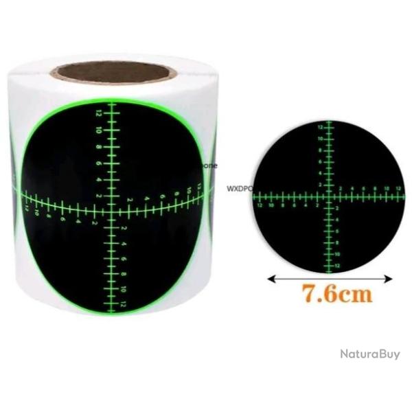 100 cibles a impact fluo n6