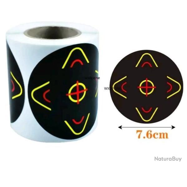 100 cibles a impact fluo n9