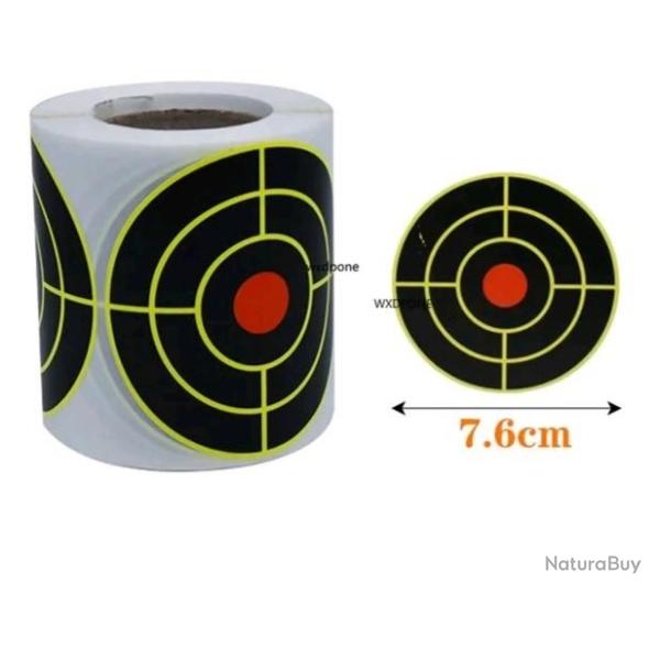 50 cibles a impact fluo