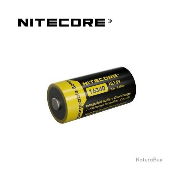 Batterie Nitecore NL169 rechargeable - 950mAh 3.6V prot�g�e Li-ion