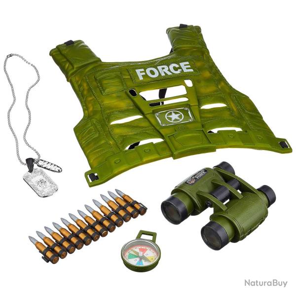 Plastron Tactique avec accessoires - Pour Enfants 6-10 ans