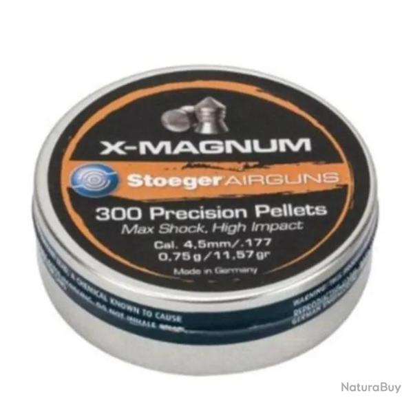 Boite de 300 Plombs Stoeger X-Magnum Calibre 4,5 MM