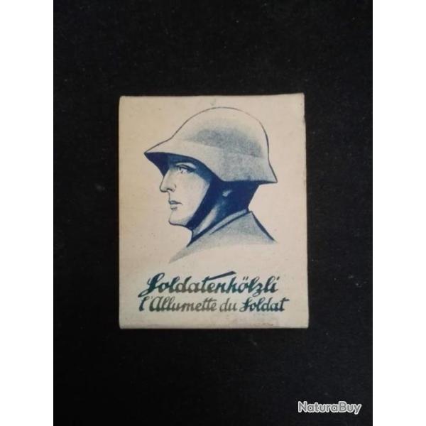 Bo�te d'allumettes r�glementaire de l'arm�e Suisse Schmidt Rubin WWII.