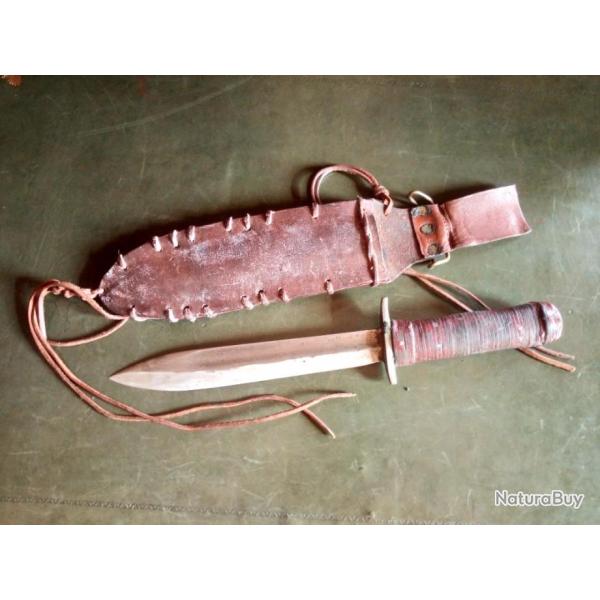 Poignard Indochine fabrication locale