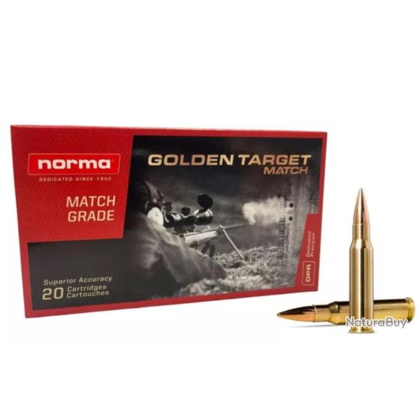 50 NORMA GOLDEN TARGET MATCH 6.5x55  130 grains/8.4g
