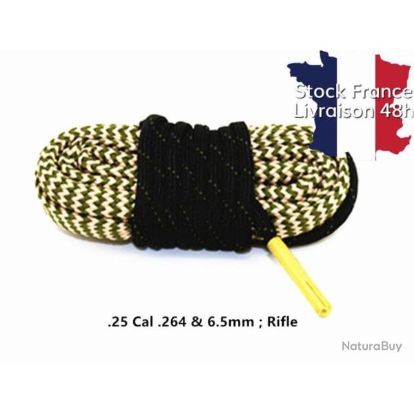Cordon de nettoyage Boresnake calibre 6,5 6,35 .25 .264 - Envoi rapide depuis la France