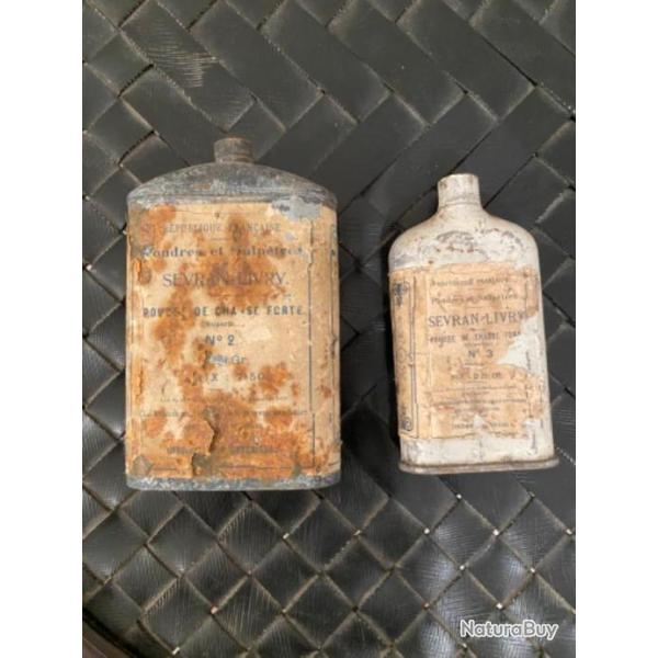 Bidons de poudre anciens - Vides