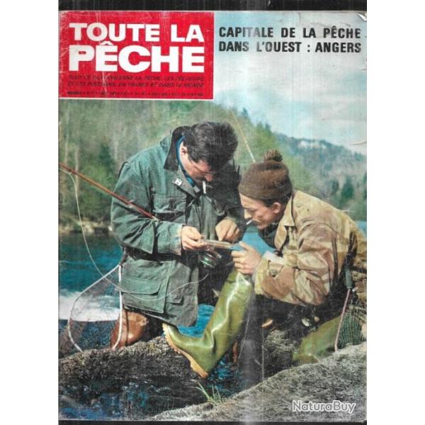 toute la peche mars 1968 , capitale de la peche dans l'ouest angers eaux d'inondation