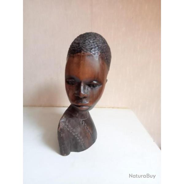 statuette ancienne africaine en bois art africain  hauteur 20 cm
