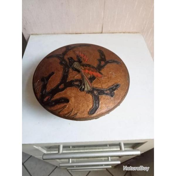 ancien vide poche en laiton hauteur 8 cm diam�tre 16 cm