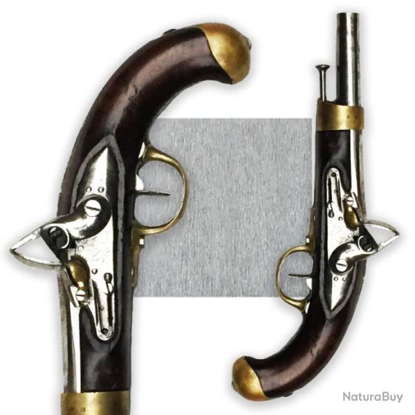 RARE & TRES BEAU PISTOLET A SILEX TYPE AN 13 CAVALERIE, 1er EMPIRE, NAPOLEON, XIX, ORIGINAL