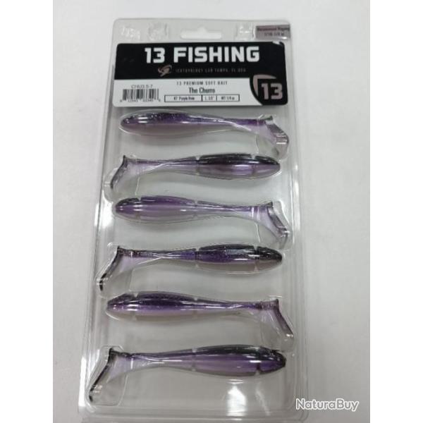 !! Leurre 13 FISHING THE CHURO 3,5" !! COLORIS : PULPE RAIN