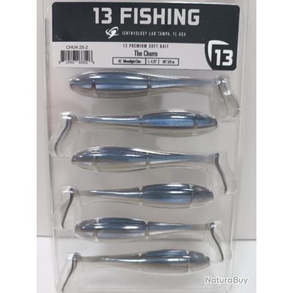 !! Leurre 13 FISHING THE CHURO 4,25" !! COLORIS :  MOONLIGHT CLAM