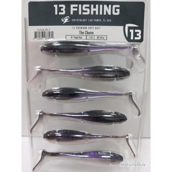 !! Leurre 13 FISHING THE CHURO 4,25" !! COLORIS :  PURPLE RAIN