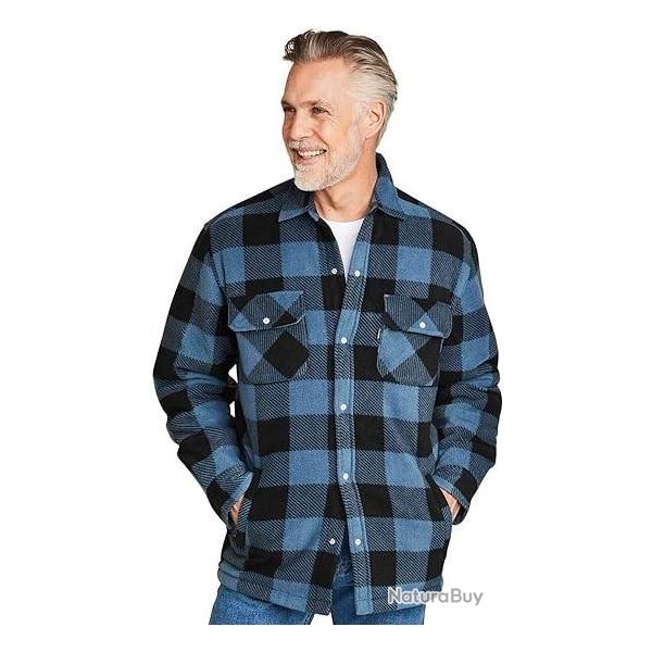 SURCHEMISE POLAIRE  CARREAU BLEU TS