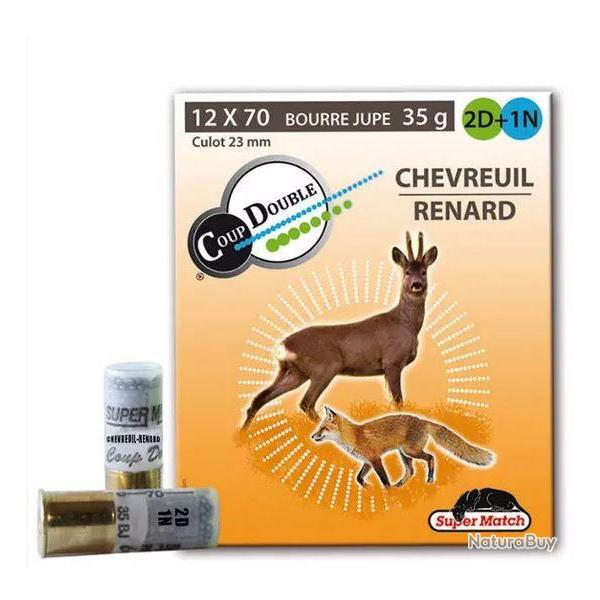 CARTOUCHES SUPER MATCH CHEVREUIL RENARD OXYDEES